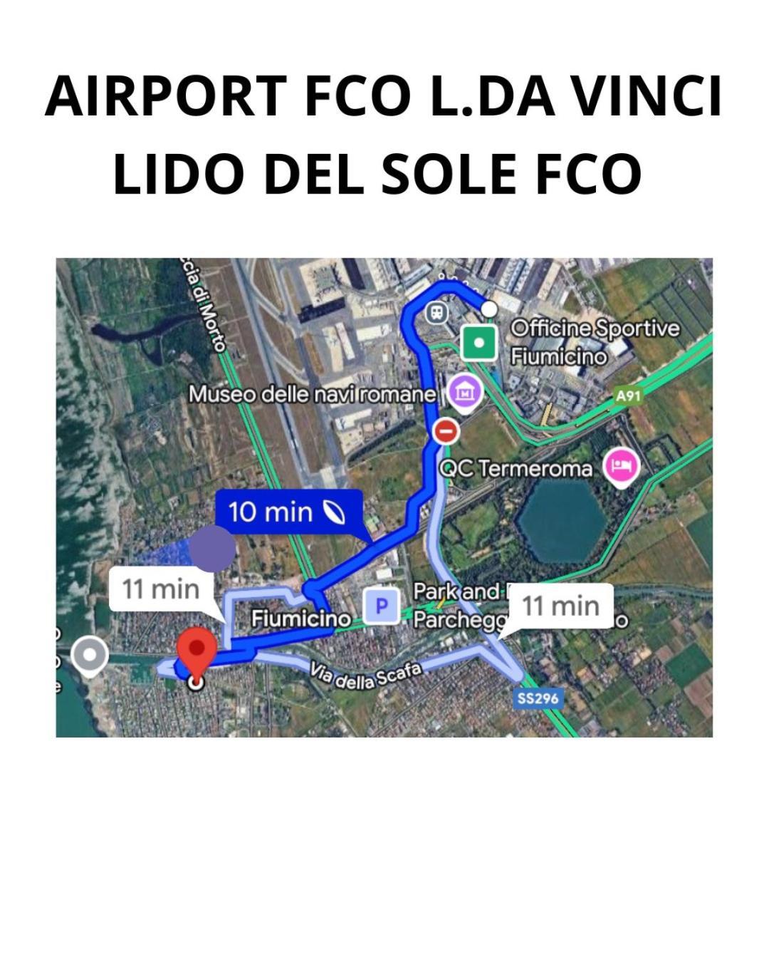 Апартаменты Lido Del Sole Fco Фьюмичино Экстерьер фото