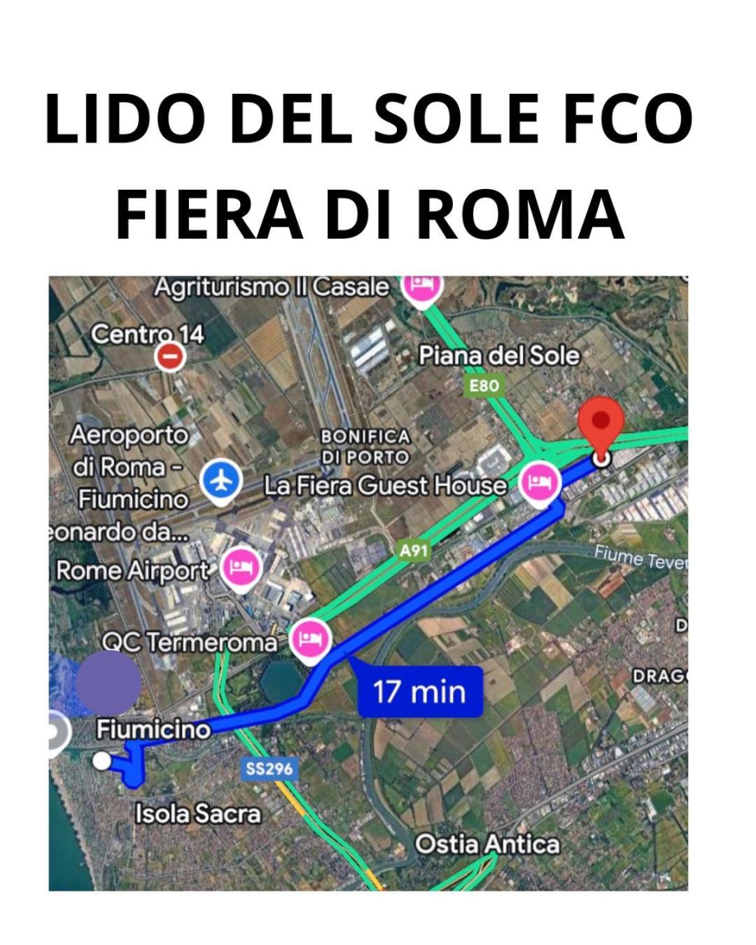Апартаменты Lido Del Sole Fco Фьюмичино Экстерьер фото